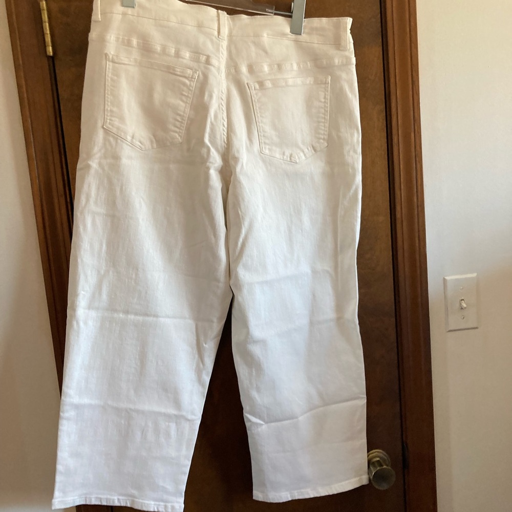 Universal Standard Bae Boyfriend Crop Jeans White Size 14